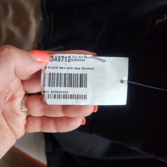 Seven for all mankind 7 black jeans size 18 - Picture 3 of 3